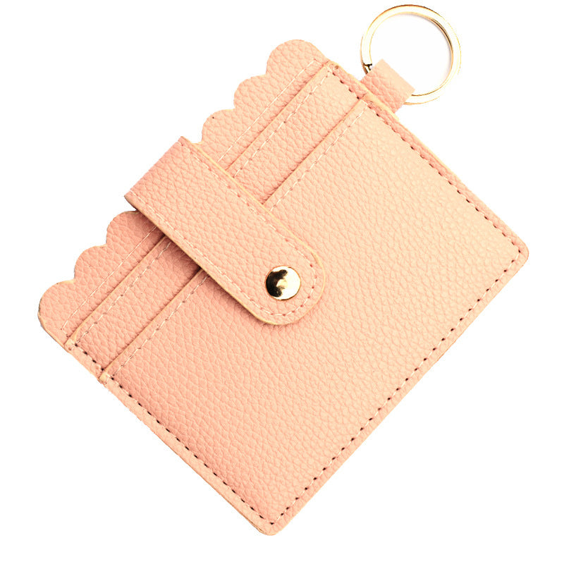 Wholesale PU Leather Leopard Purse Keychain